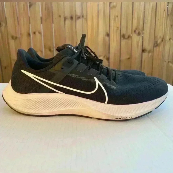 Size 14 - Nike Air Zoom Pegasus 38 TB Black‎ White - Picture 1 of 8